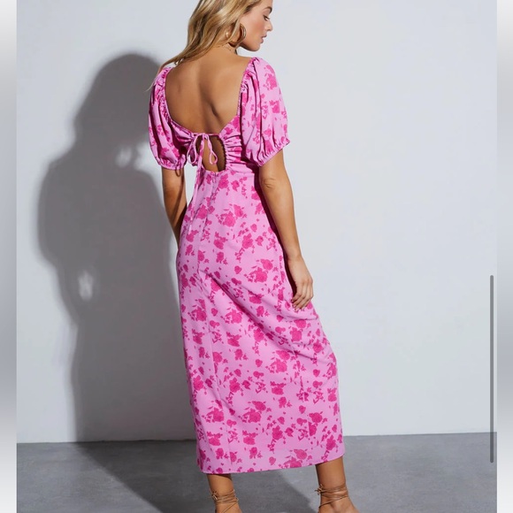 Roseanne Sweetheart Floral Midi Dress - Picture 3 of 3